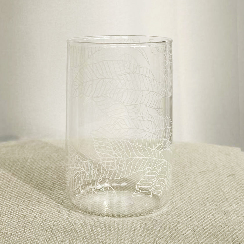 Fern Drink Glass - Tall - Taiwan Original Guanyin Lotus