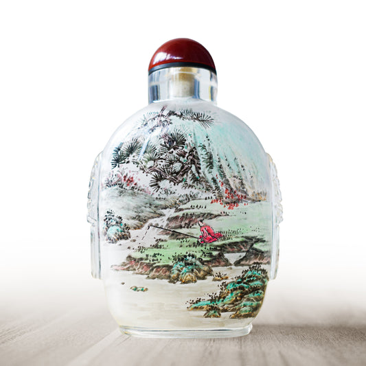 One-of-a-Kind | Mo-Q | Inner Painting Snuff Bottle | Landscape