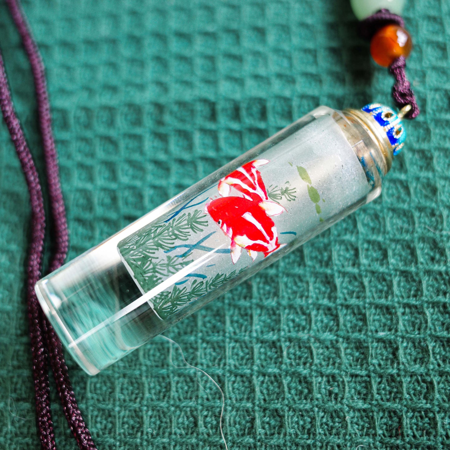 One-of-a-Kind | Mo-Q | Carp Inside-Painted Necklace