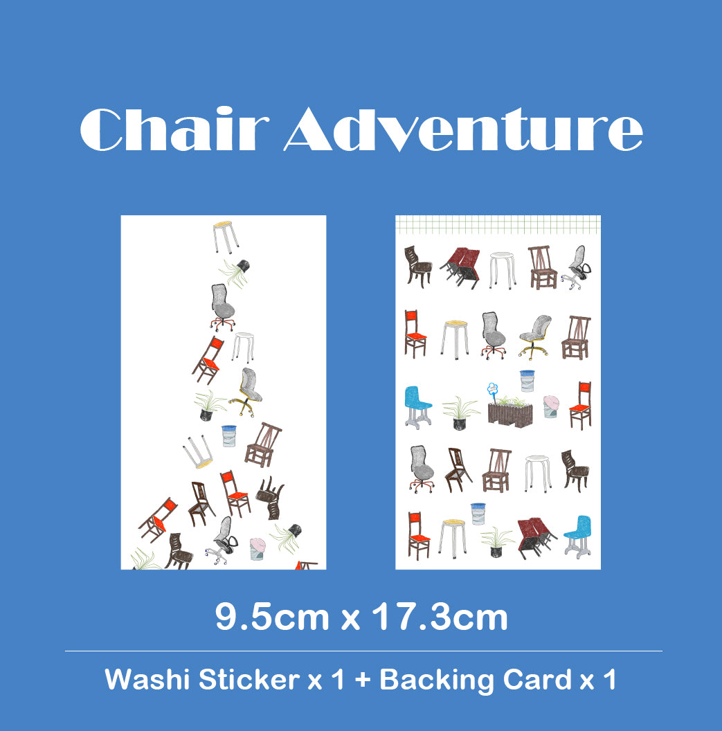 ZuiShao | Chair Adventures Washi Stickers