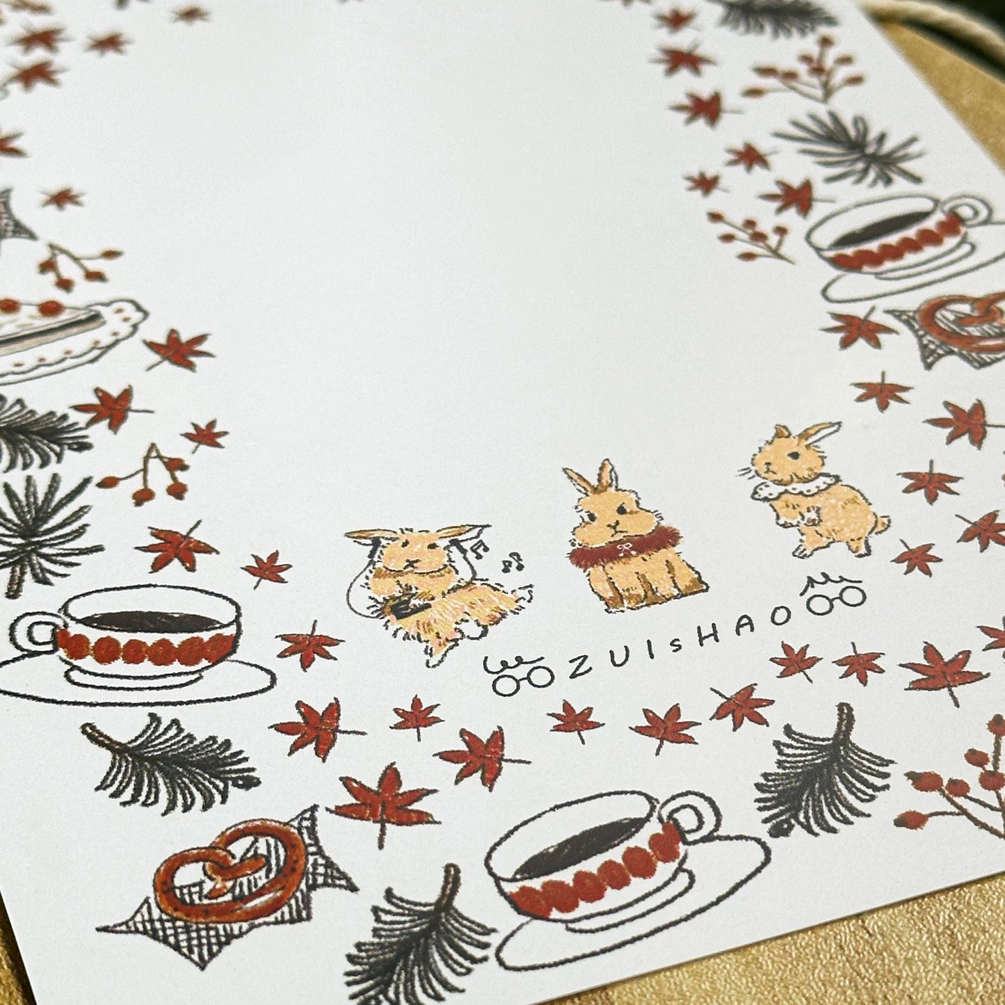 ZuiShao | A6 Rabbit Meadow Washi Stickers