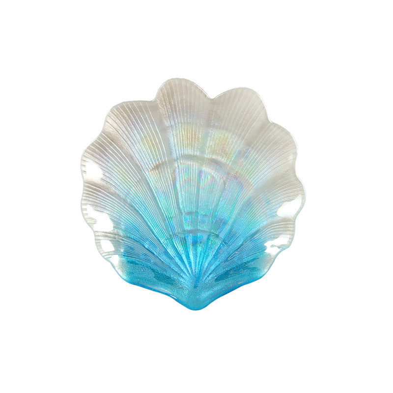 Light Blue Series | Italian Colorful Blue Glass Shell Tray Jewelry Storage Tray